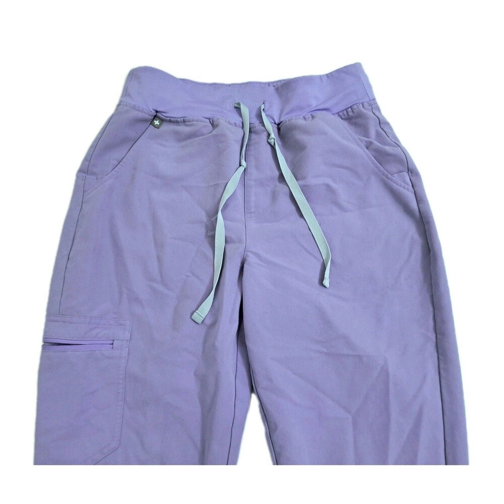 FIGS Zamora High Waisted Jogger Scrub Pants Womens Small Purple Uniform Nurse